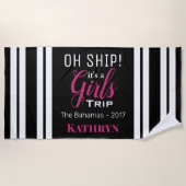 Schip! Het is een meidenreis Strandlaken (Voorkant)