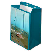 Schip-in-a-flesje met waszak medium cadeauzakje (Achterkant Gekanteld)