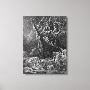 Schip in Antartica Canvas Afdruk