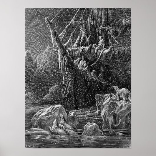 Schip in Antartica Poster (Voorkant)