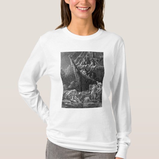 Schip in Antartica T-shirt (Voorkant)