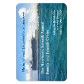 Schip in de Deurmarkering van de Haven Douanestaat Magneet (Verticaal)