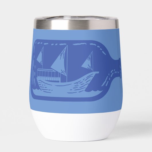 Schip in de fles (Achterkant)