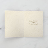 Schip in een fles Maritieme verjaardag voor broer Kaart (Binnen)