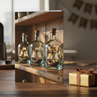 Schip in een fles Maritieme verjaardag voor broer