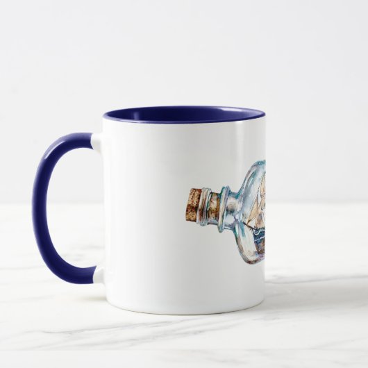 Schip in een Fles Mok (Links)