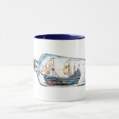 Schip in een Fles Mok (Midden)