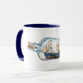 Schip in een Fles Mok (Voorkant links)