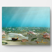 Schip-in-een-fles wrak Plaque Fotoplaat (Voorkant)