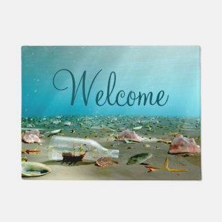 Schip-in-een-fles wrakken Doormat Deurmat