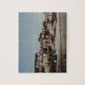 Schip in Fowey Harbour. Legpuzzel (Verticaal)