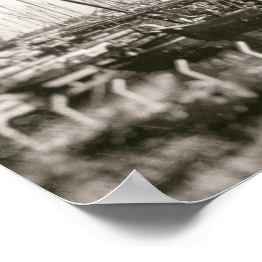 Schip in haven Nautical Poster (Hoek)