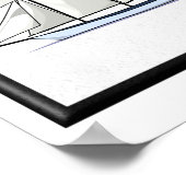 Schip in haven poster (Hoek)