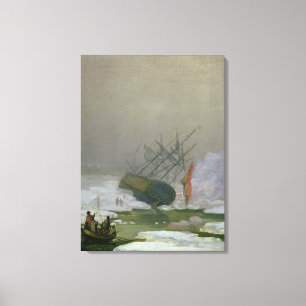 Schip in het Polar-Zee, 12 december 1798 Canvas Afdruk