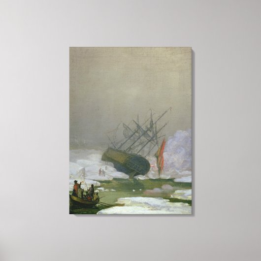 Schip in het Poolse Zee, 12 december 1798 Canvas Afdruk (Voorkant)