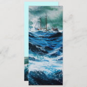 Schip in het Zee in Storm (Voorkant / Achterkant)