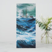 Schip in het Zee in Storm (Staand voorkant)