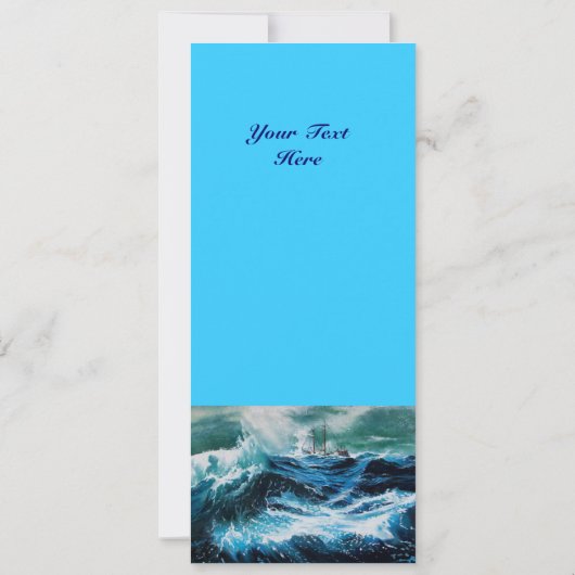 Schip in het Zee in Storm (Achterkant)