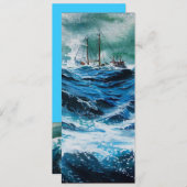 Schip in het Zee in Storm (Voorkant / Achterkant)