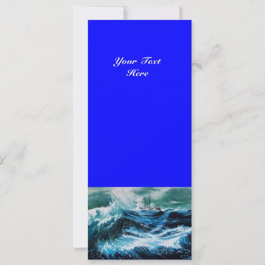 Schip in het Zee in Storm (Achterkant)