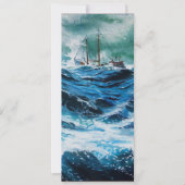 Schip in het Zee in Storm (Voorkant)