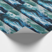 Schip in het Zee in Storm Cadeaupapier (Hoek)