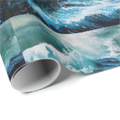 Schip in het Zee in Storm Cadeaupapier (Rol Hoek)