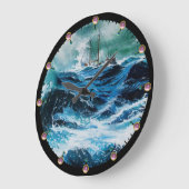 Schip in het Zee in Storm Grote Klok (Hoek)