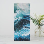 Schip in het Zee in Storm Kaart (Staand voorkant)