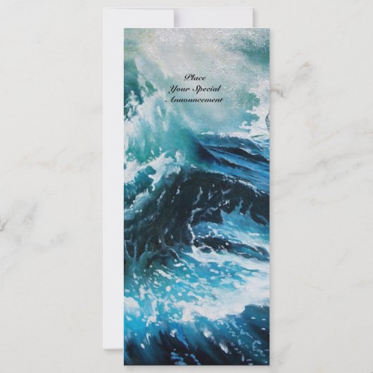 Schip in het Zee in Storm Kaart (Achterkant)