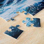 Schip in het Zee in Storm Legpuzzel (Zijkant)