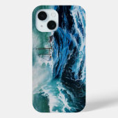Schip in het Zee in Storm / marineblauw Case-Mate iPhone Case (Achterkant)