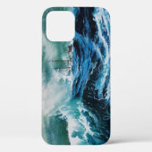 Schip in het Zee in Storm / marineblauw Case-Mate iPhone Case (Achterkant)