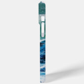 Schip in het Zee in Storm / marineblauw Case-Mate iPhone Case (Achterkant / Links)