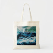 Schip in het Zee in Storm, Nautical Tote Bag (Voorkant)