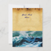 Schip in het Zee in Storm, perkament (Achterkant)