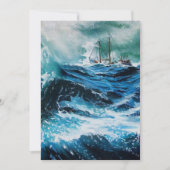 Schip in het Zee in Storm, perkament (Voorkant)