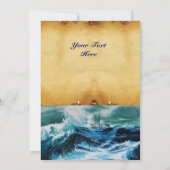 Schip in het Zee in Storm, perkament (Achterkant)