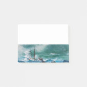 Schip in het Zee in Storm Post-it® Notes (Voorkant)