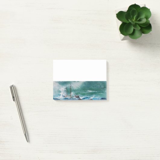 Schip in het Zee in Storm Post-it® Notes (Kantoor)