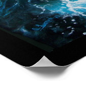 Schip in het Zee in Storm Poster (Hoek)