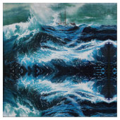 Schip in het Zee in Storm Stof (Close Up)