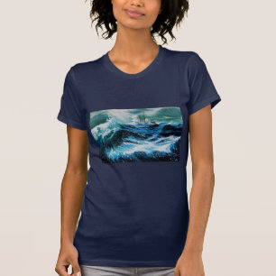 Schip in het Zee in Storm T-shirt