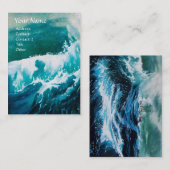 Schip in het Zee in Storm Visitekaartje (Voorkant / Achterkant)