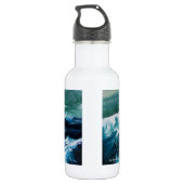 Schip in het Zee in Storm Waterfles (Achterkant)