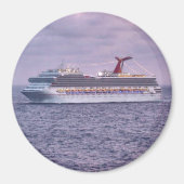 Schip in Paars Magneet (Voorkant)