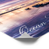 Schip in tropische lagune poster (Hoek)