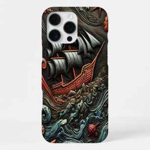 Schip in woelige wateren iPhone 16 pro max hoesje