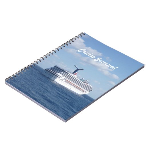 Schip in Zee Cruise Journal Notitieboek (Linkerzijde)