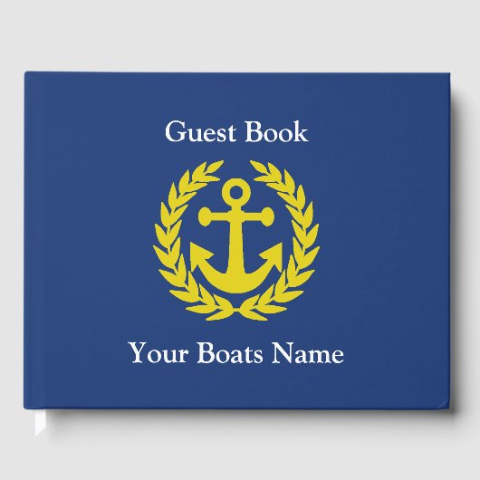 Schip, jacht of boot gastenboek (Voorkant)